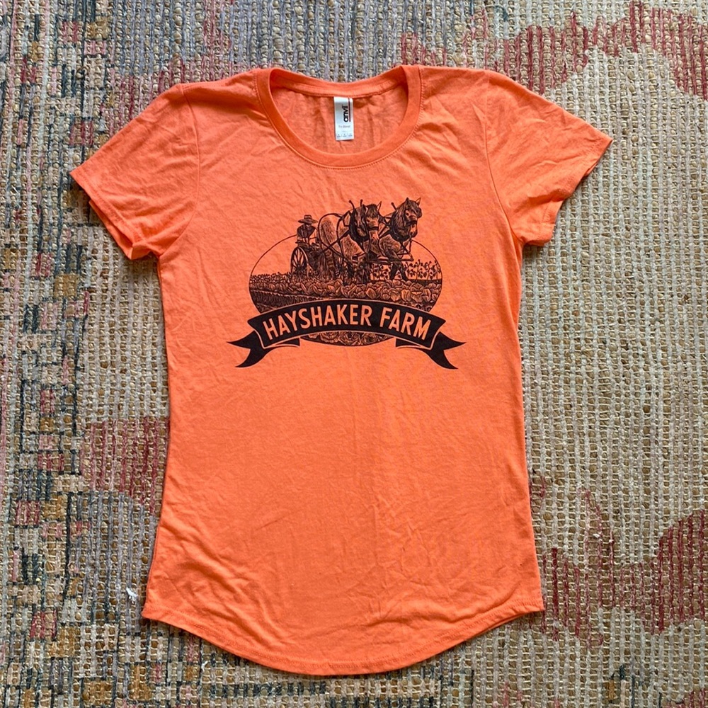 Hayshaker Farm Bright Orange Tee